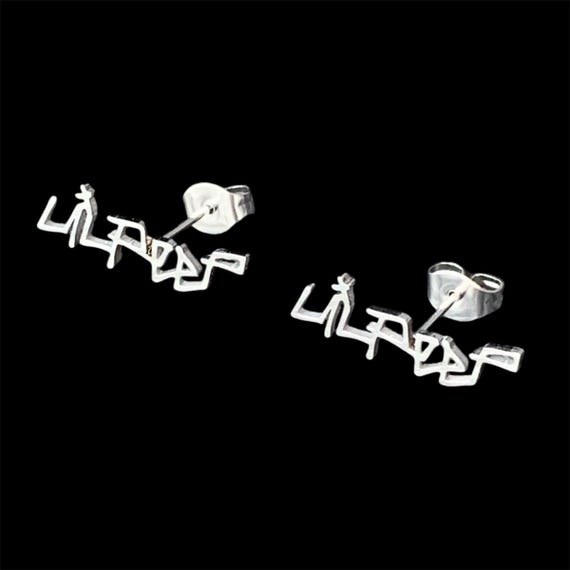 Orecchini Lil Peep! Orecchini a bottone in acciaio inossidabile