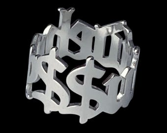 Suicideboys Ring! Stainless Steel Wraparound Ring Available in US Sizes 6-12 (G59 Grey59 YungXrist Ruby da Cherry Grey Five Nine Grey Day)