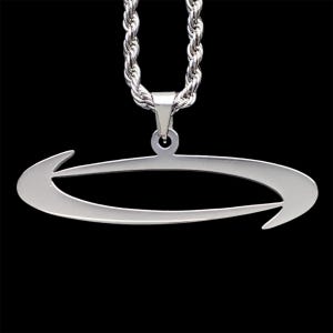 Collier opium « O » ! Pendentif en acier inoxydable poli + chaîne au choix (Whole Lotta Red Playboi Carti King Vamp Ken Carson Destroy Lonely)