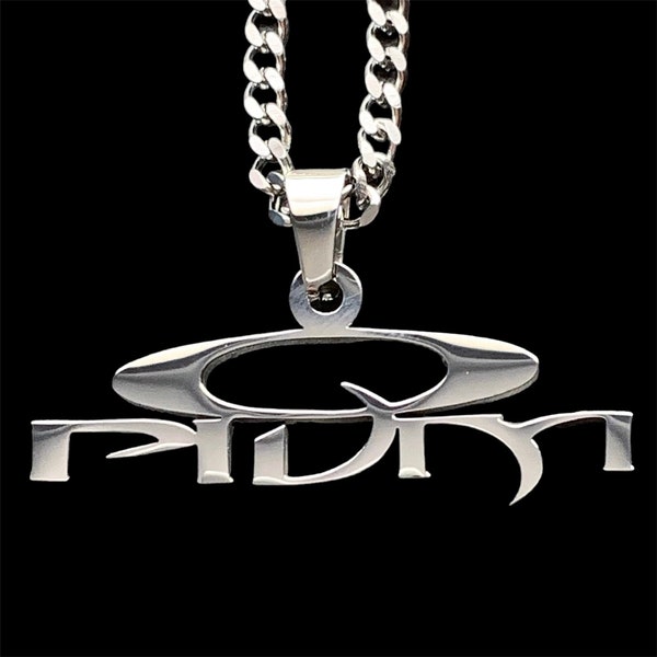 Playboi Carti OPIUM Necklace! Polished Stainless Steel Pendant + Choice of Chain (Whole Lotta Red Cash Carts King Vamp Die Lit ASAP Mob)