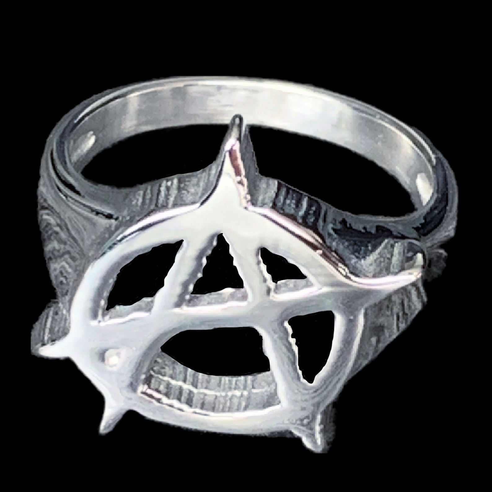 Anarchy Ring! Stainless Steel A Ring Available in US Sizes 11-12 - Etsy