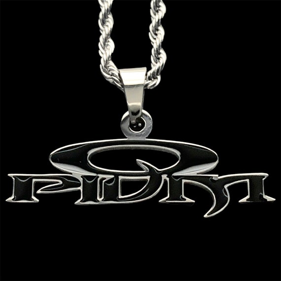 何でも揃う Playboi Carti OPIUM Necklace! Stainless Steel & Black Enamel アクセサリー
