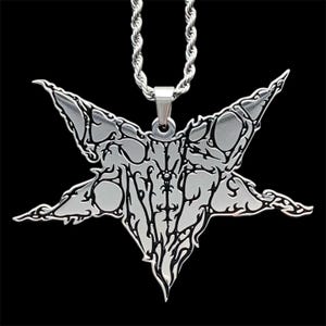 Collar Destroy Lonely Star. Colgante de acero inoxidable y esmalte negro. Cadena a elegir (Whole Lotta Red Playboi Carti Opium Ken Carson)