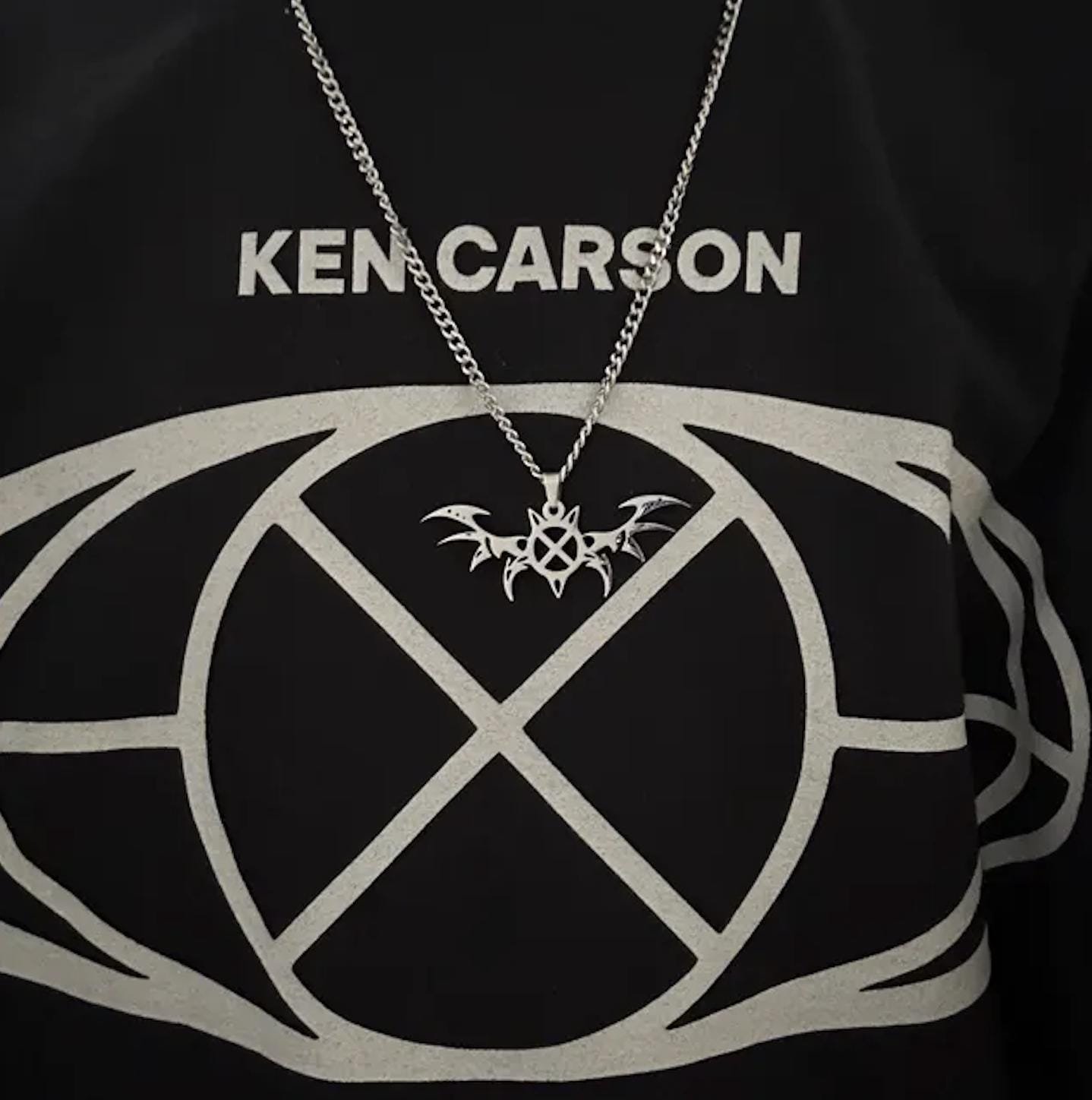Ken Carson 'X Wing' Necklace! Polished Stainless Steel