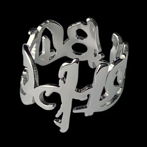 Lil Peep &#39;Hellboy&#39; Ring! Stainless Steel Wraparound Ring Available in US Sizes 6-12 (Gustav Ahr GBC CryBaby Goth Angel Sinner GothBoiClique)