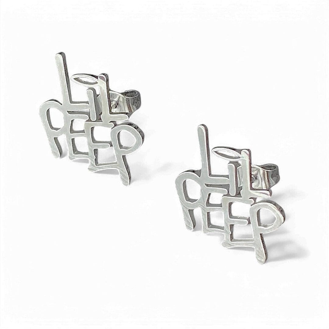 Orecchini LIL PEEP! Orecchini a perno in acciaio inossidabile