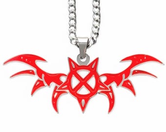 Playboi Carti Opium Necklace! Stainless Steel & Black Enamel