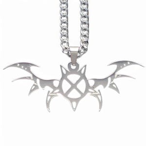 Collar "X Wing" de Ken Carson. Colgante de acero inoxidable pulido + cadena a elección (Whole Lotta Red Playboi Carti King Vamp Destroy Lonely)