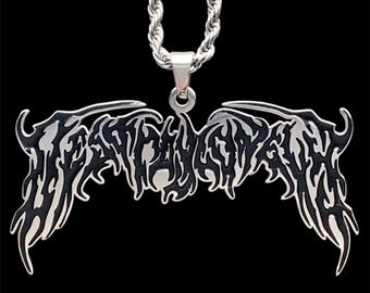 Playboi Carti Opium Necklace! Stainless Steel & Black Enamel