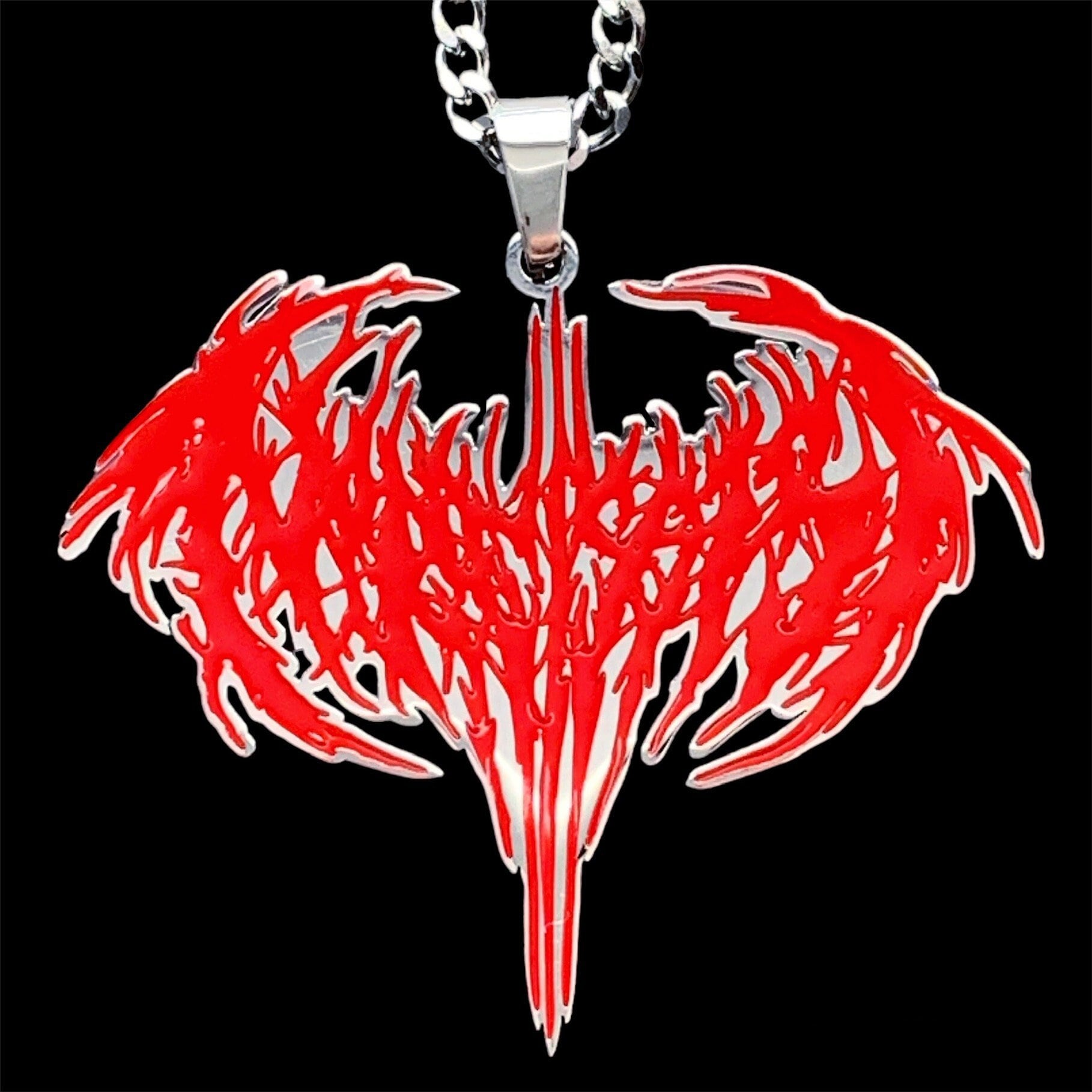 Playboi Carti Narcissist Necklace! Stainless Steel & Red Enamel