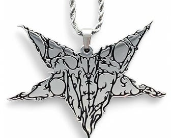Playboi Carti Opium Necklace! Stainless Steel & Black Enamel