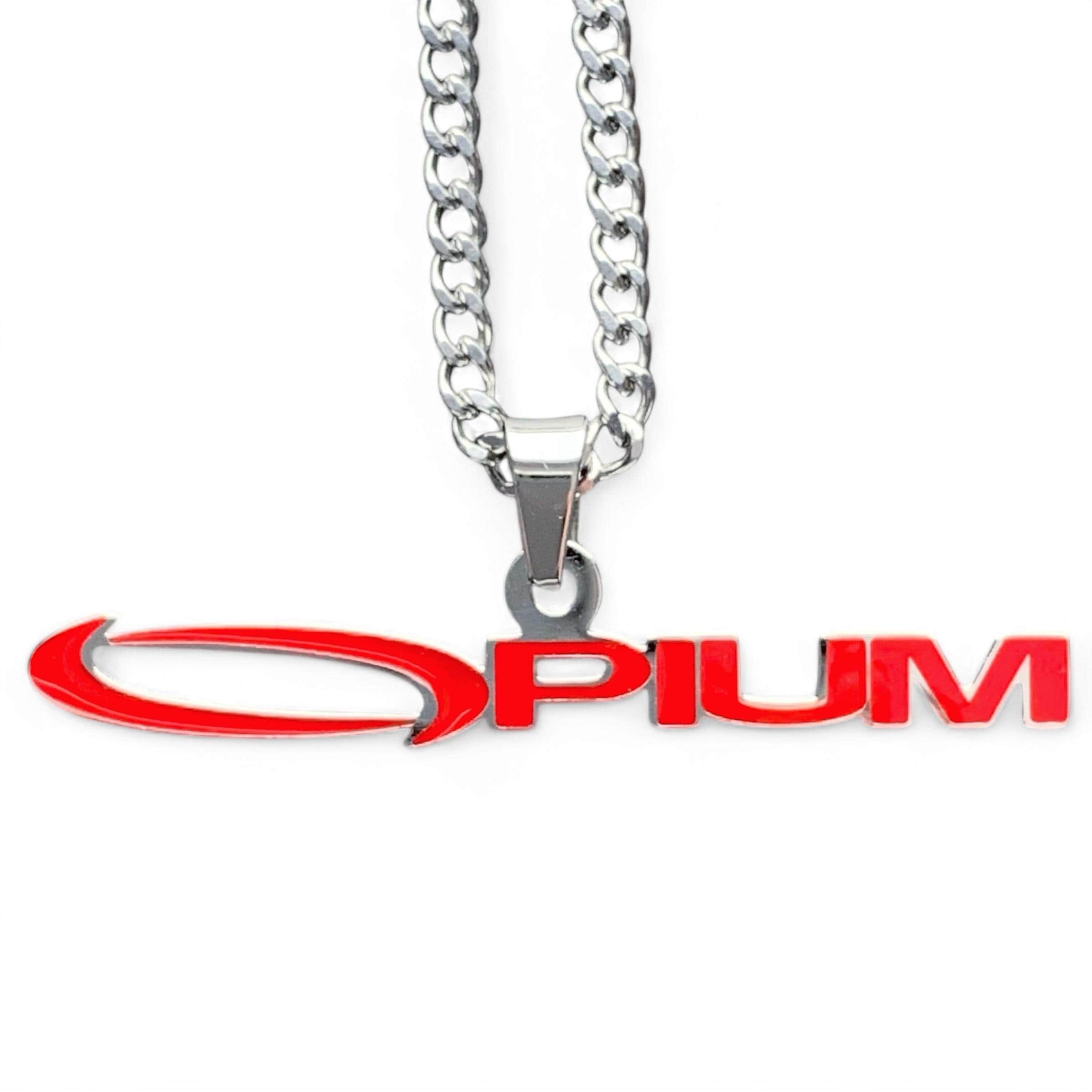 Playboi Carti Opium ネックレス! ステンレススチール & レッド