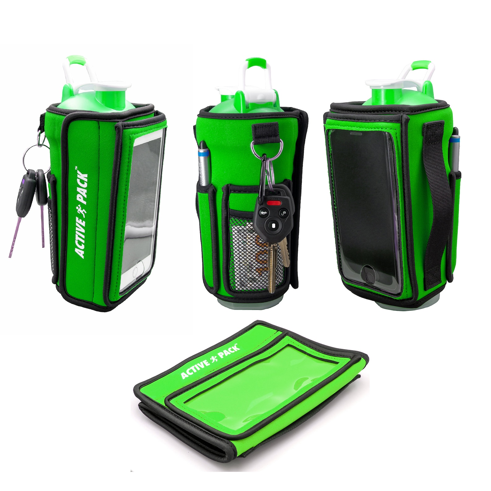 Water BottleCell Phone Case Green Active PackNeoprene case Etsy