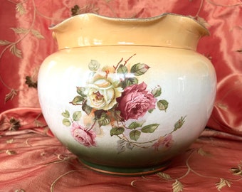 Beautiful vintage porcelain plant pot made in England