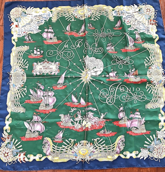 Hermes “Voiles de Lumiere" t 90cm Silk Scarf