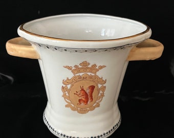 Rare! Gorgeous antique porcelain vase or cache pot