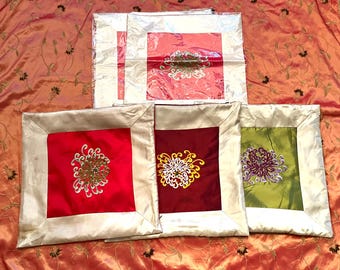 Luxury brocade embroidered Pillow cover