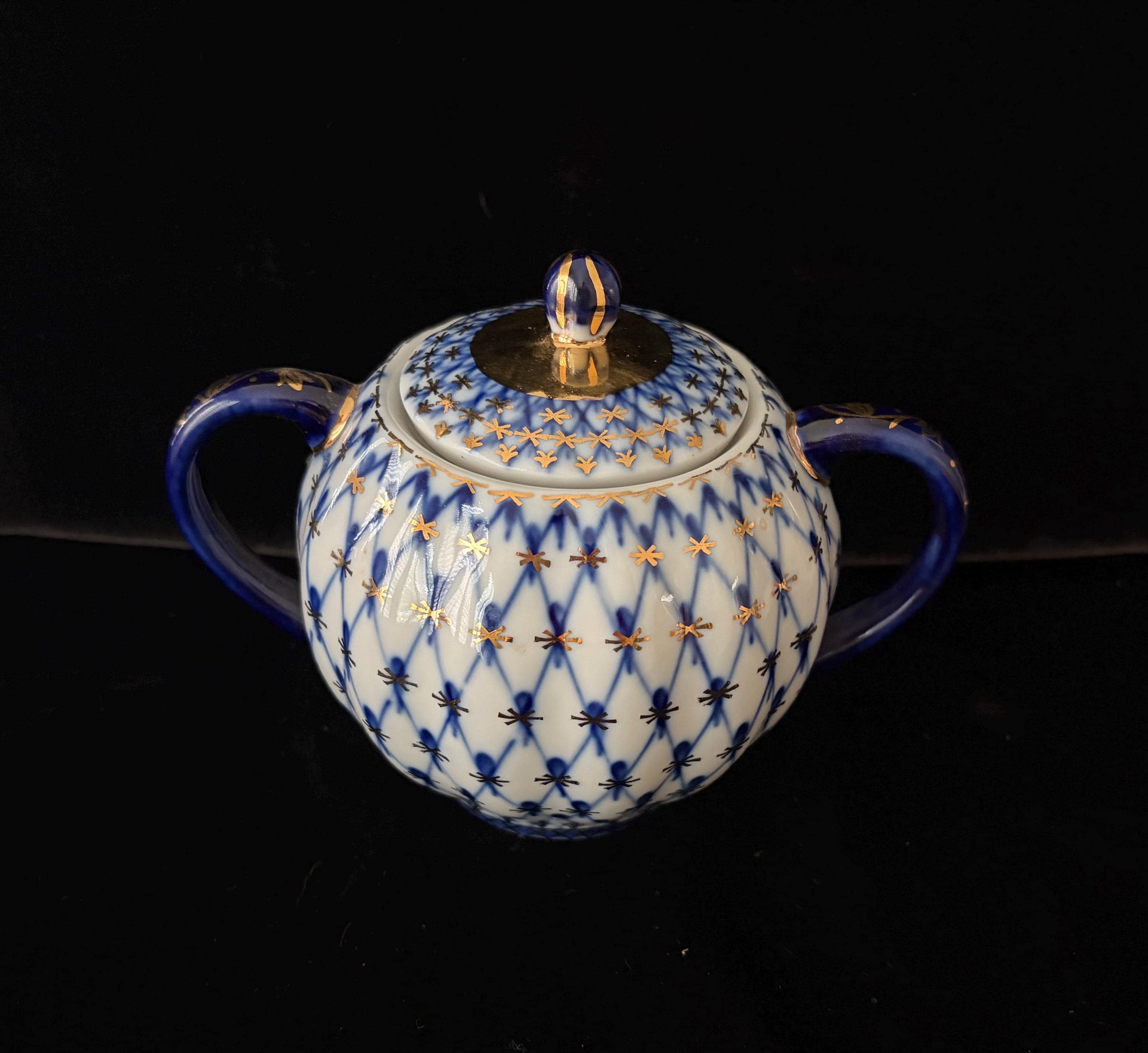 Russian Imperial Lomonosov Cobalt Net Porcelain - Etsy