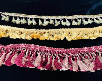By half yard: Gorgeous Vintage Tassel Trims
