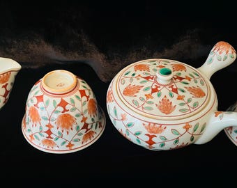 Rare! Antique Japanese (九谷）Tea Set