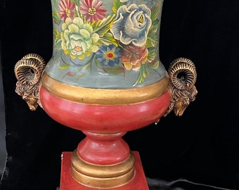 Rare! Stunning beautiful  hand painted Urn