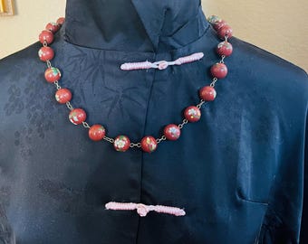 Beautiful Vintage Cloisonne Bead Necklace