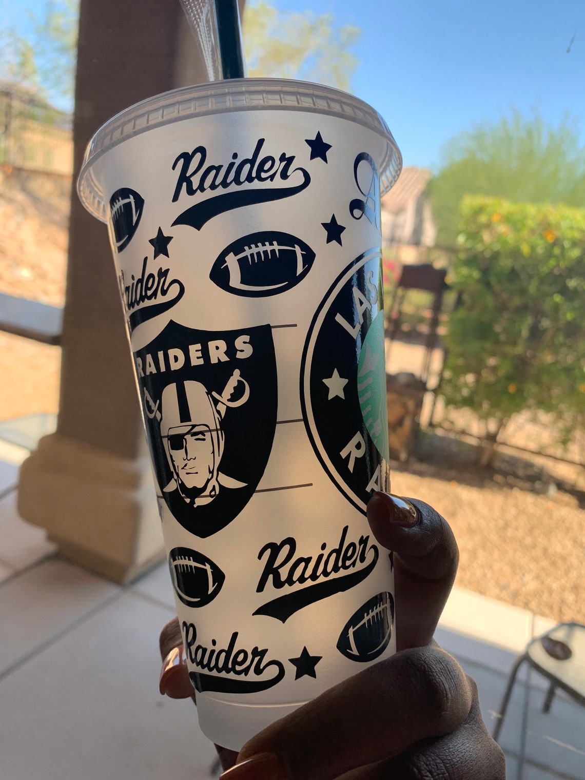 Las Vegas Raiders Starbucks Cup Etsy