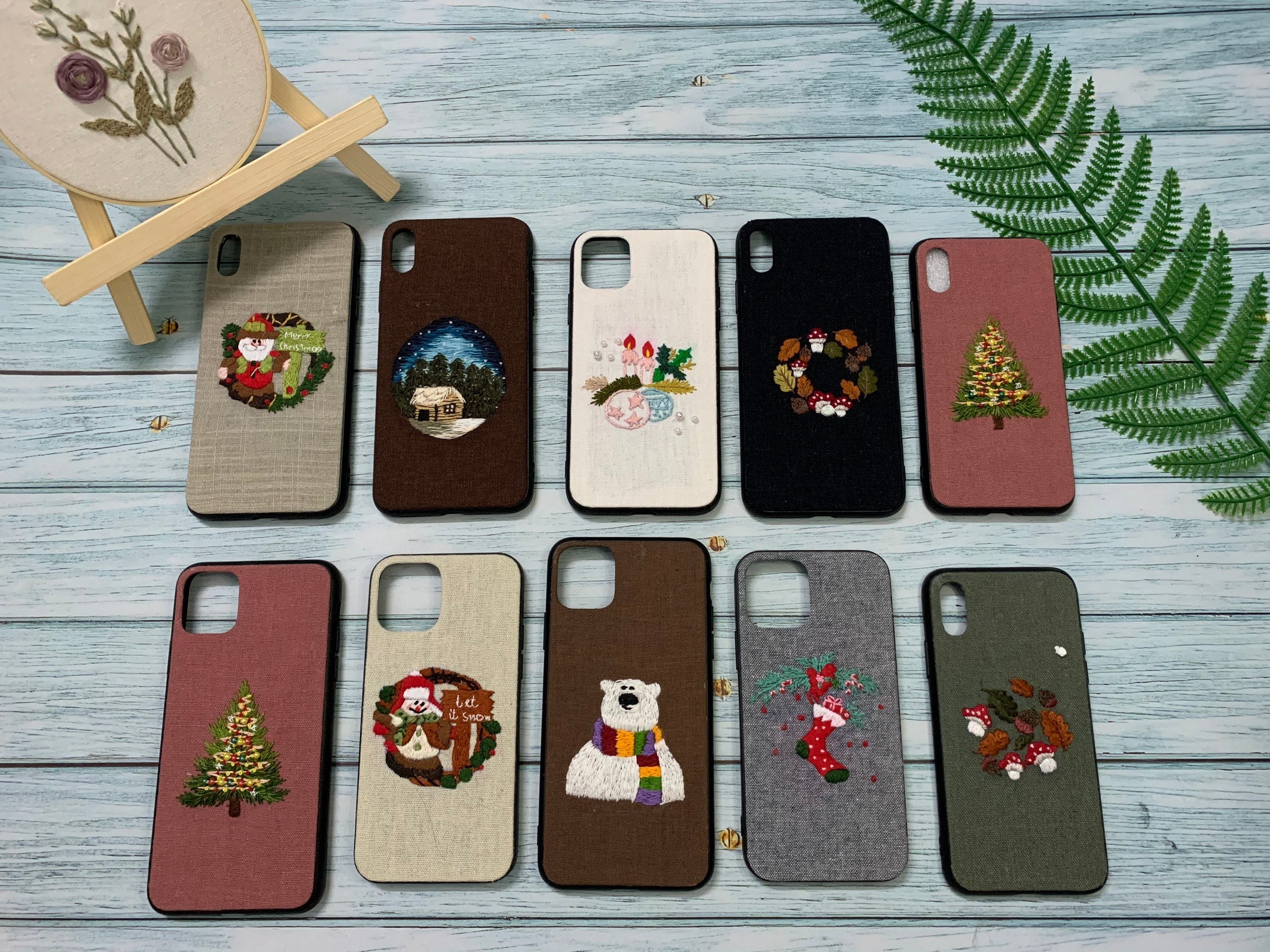 Hand embroidered cases Embroidery phone cases cell phone Etsy