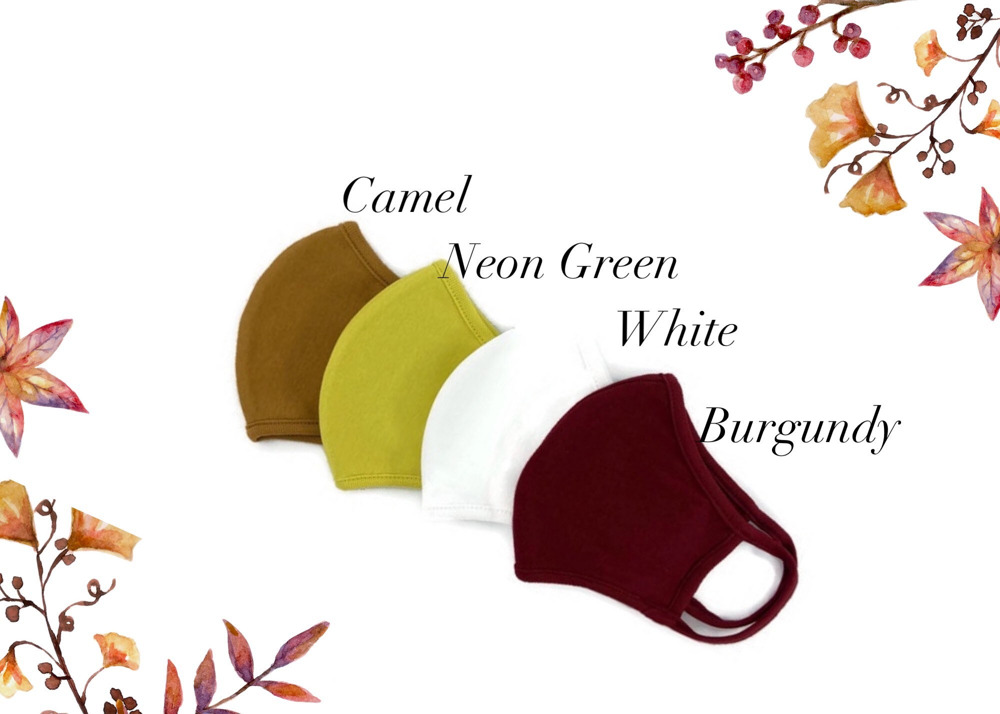 NEW COLORS 100 Cotton Face Mask Canada, Adult Face Mask, Fitted and