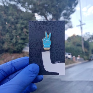 Victory | Peace Sign - Glove-ly Greetings Hard Enamel Pins