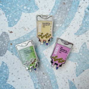 Boba Bolus Soft Enamel Pins