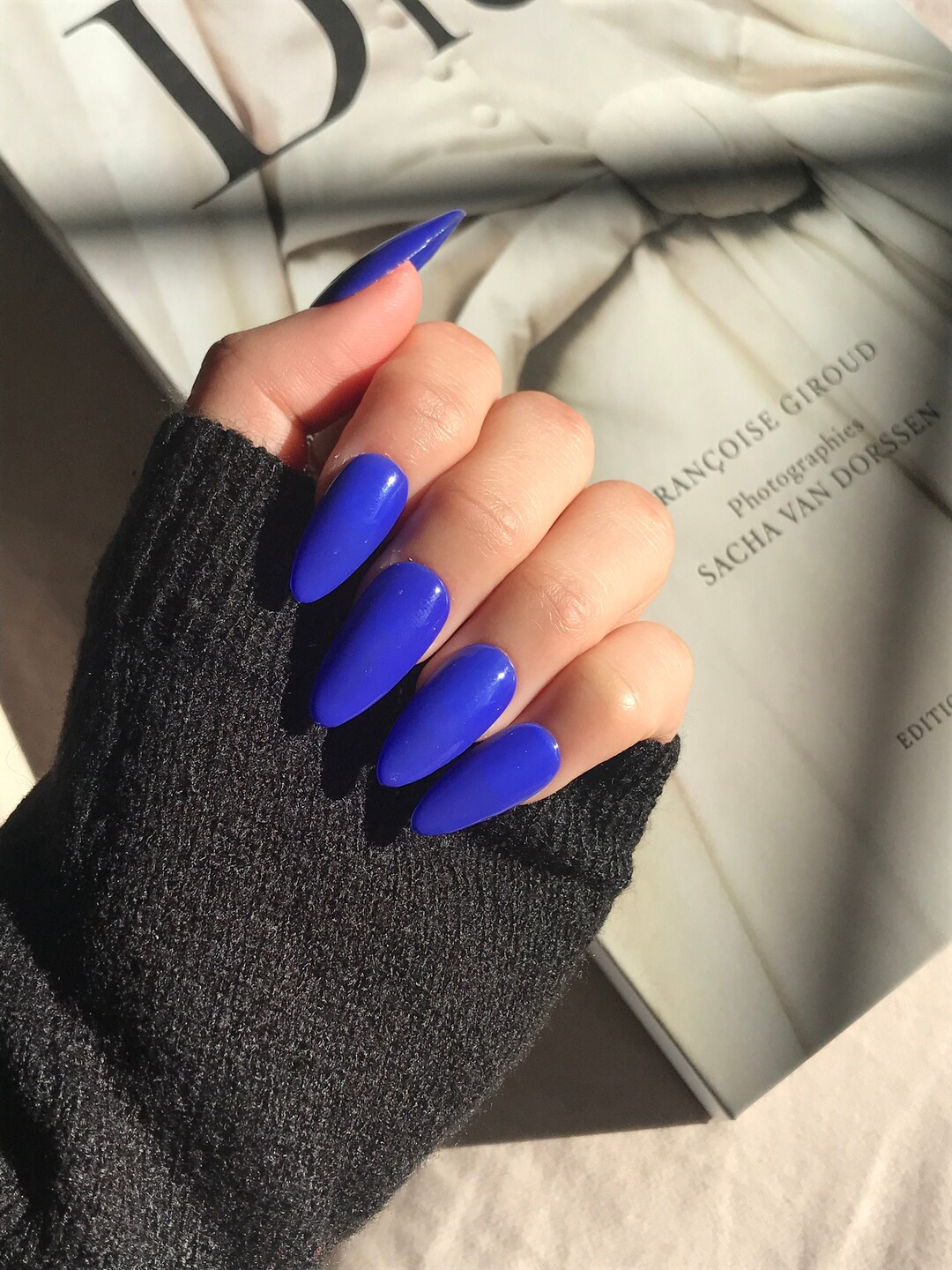 Royal Blue Press on Nails Ocean Blue Nails False Nails - Etsy Royal Blue Press on Nails Ocean Blue Nails False Nails - Etsy