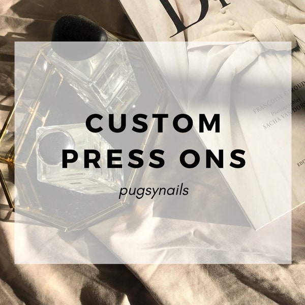 Custom Design False Nails Set | Fake Nails Set | Fake Nail Kit | Press On Nail Set