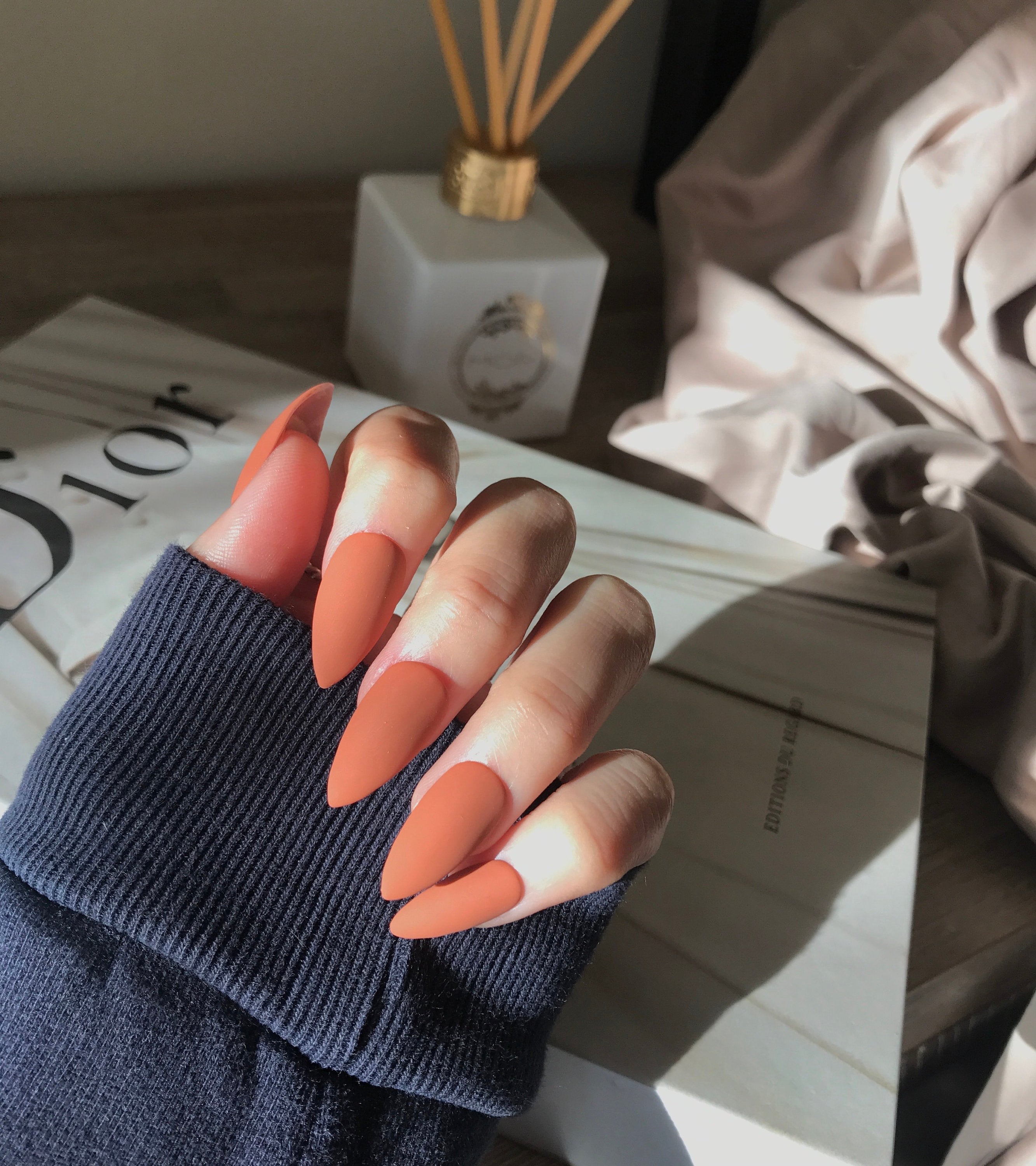 Burnt Orange Nails That Are Perfect for Fall - The Catalog