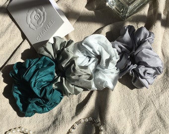 Mulberry Silk Scrunchies Set | Smooth Hair Scrunchies | Silk Scrunchies | Silk Hair Tie | Gift For Her | Handmade Scrunchies