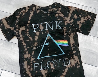 T-shirt vintage inspiré du groupe Pink Floyd | T-shirt Pink Floyd délavé à l'acide pour tout-petit | T-shirt de groupe personnalisé pour enfants | T-shirt avec bande pour tout-petits | T-shirt personnalisé