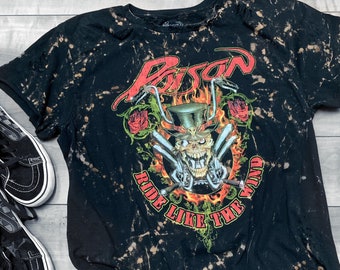 Poison Vintage Inspired T-Shirt | Custom Poison Band Tee | Distressed Poison Shirt | Poison Concert T-Shirt | Poison Fan | Bret Michaels |