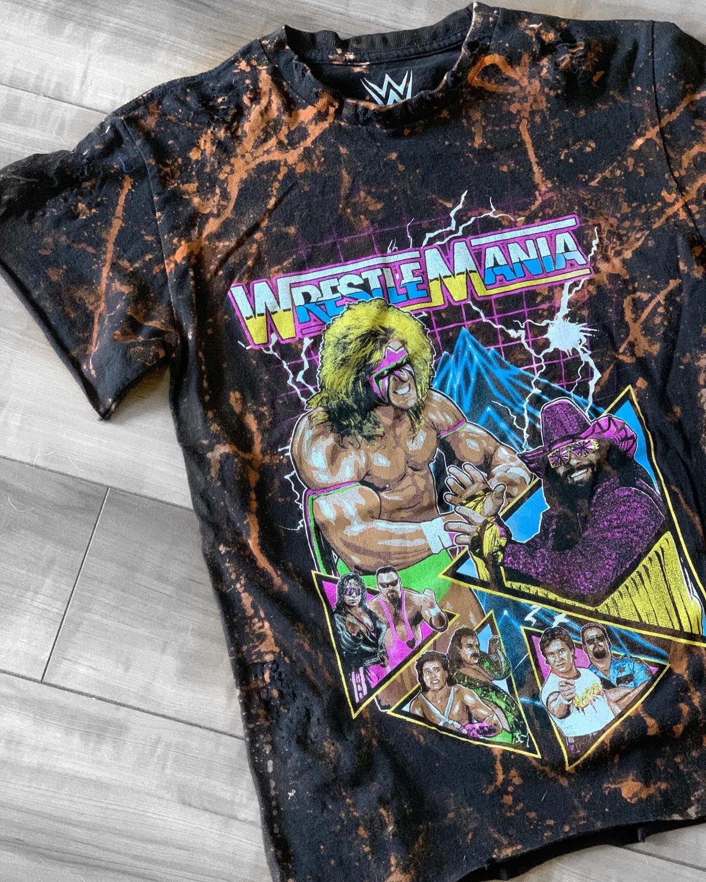 Vintage Wrestlemania Shirt : Vintage Wrestlemania 25th Anniversary