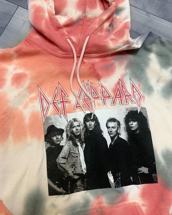 Tie dye store def leppard sweatshirt