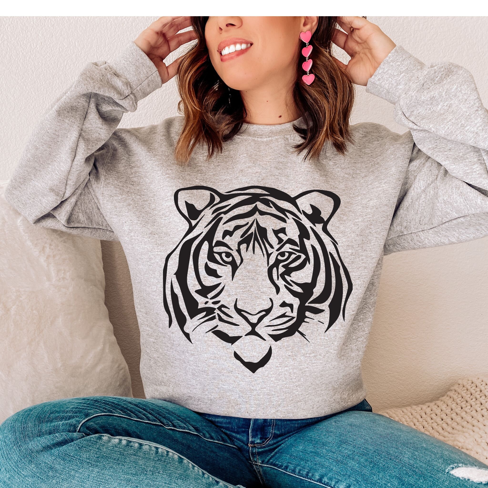Tiger Crewneck Sweatshirt Tiger 