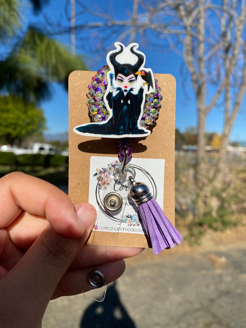 Maleficent Badge Reel Card Holder