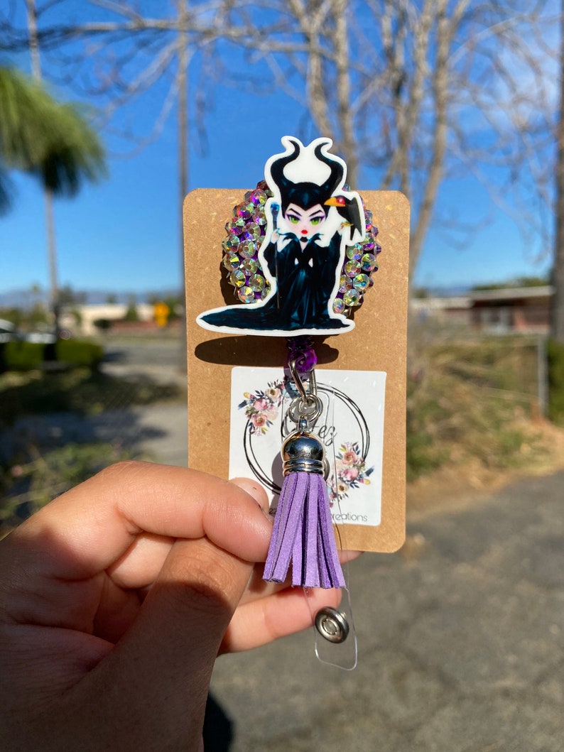 Maleficent Badge Reel Card Holder