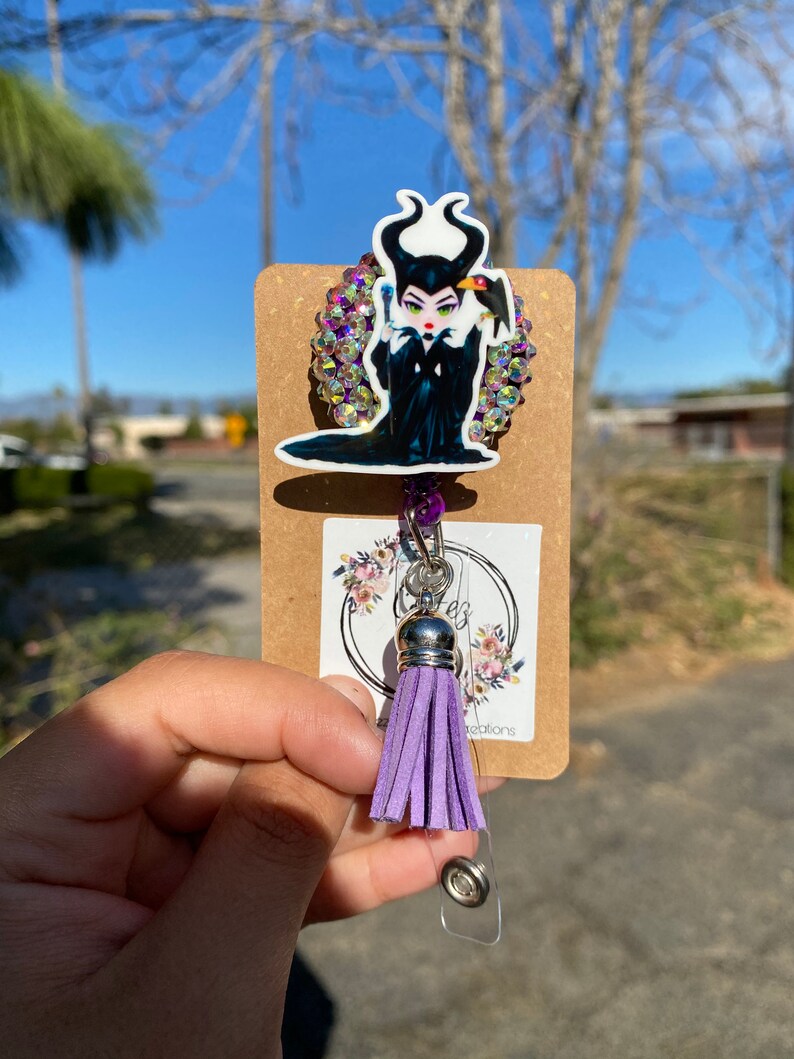 Maleficent Badge Reel Card Holder