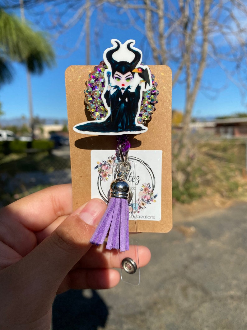 Maleficent Badge Reel Card Holder