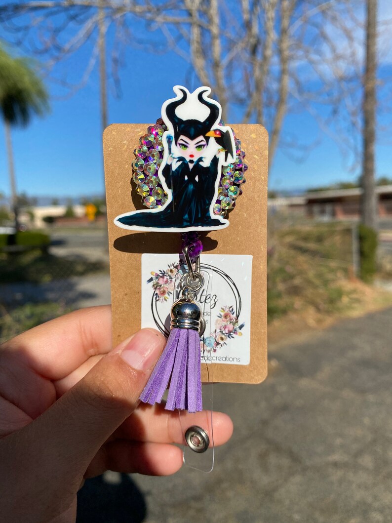 Maleficent Badge Reel Card Holder