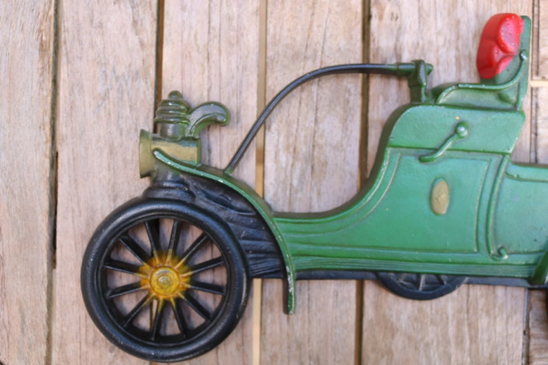 Vintage Cast Metal Antique Car Wall Hanging Plaque by Midwest - Etsy