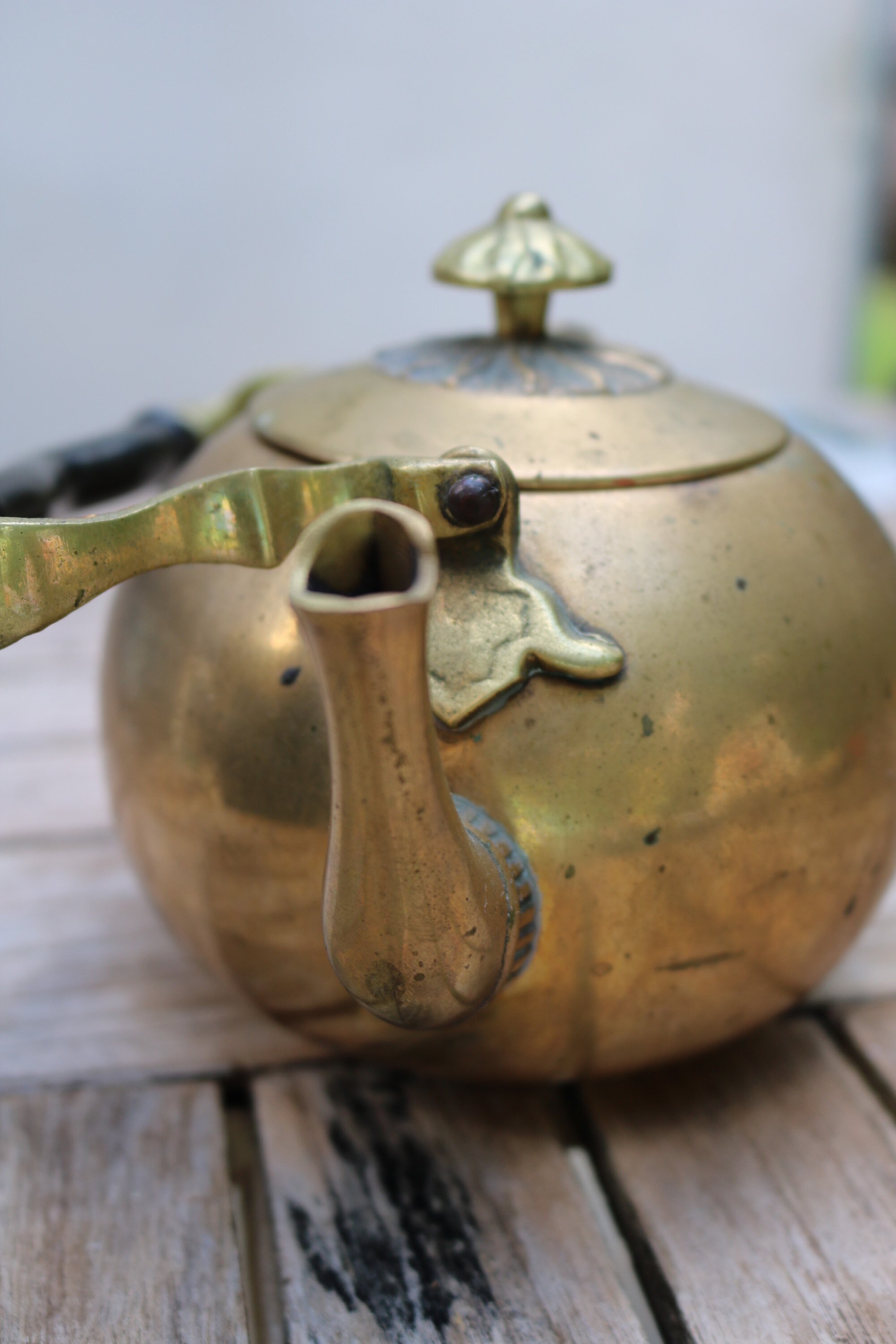 Brass Tea Kettle Etsy