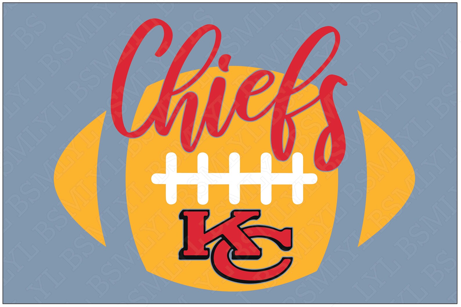 Chiefs Iron On Chiefs Football HTV Chiefs Decal Chiefs Etsy