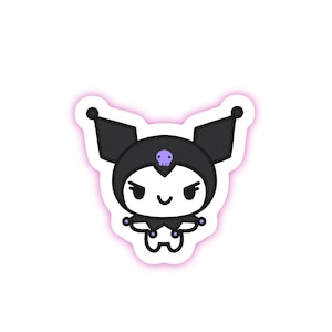 Kawaii Baddie Kuro Sticker - Japanese Kawaii Sticker - Journal Sticker