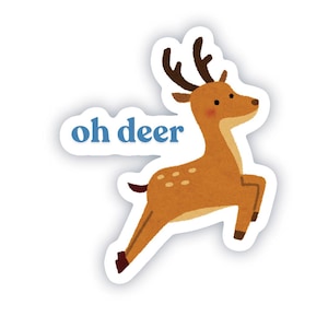 Oh Deer - Lustig - Süßer Sticker